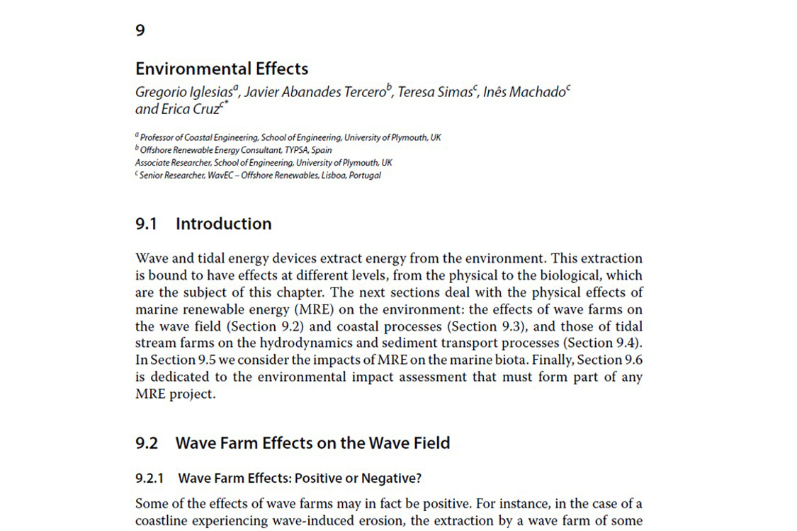 Environmental effects (of wave and tidal energy) (2018)